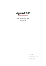 Preview for 2 page of Draytek VigorAP 906 User Manual