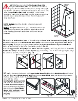 Preview for 18 page of Dreamline ENIGMA-Z SHEN-623448-## Installation Instructions Manual