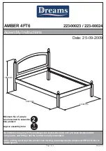 DREAMS AMBER 4FT6 Assembly Instructions Manual preview