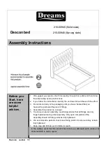 DREAMS Deacon bed Assembly Instructions Manual preview