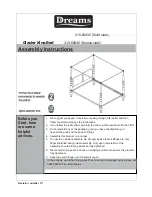 DREAMS Glacier King Bed Assembly Instructions Manual preview