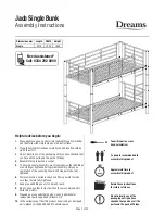 Preview for 1 page of DREAMS Jade Single Bunk Assembly Instructions Manual