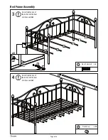 Preview for 4 page of DREAMS KYLIE DAY BED Assembly Instructions Manual