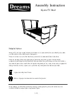 Preview for 1 page of DREAMS Kyoto TV Bed Assembly Instruction Manual