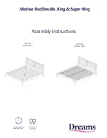 Preview for 1 page of DREAMS Matisse Bed Double Assembly Instructions Manual