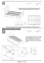 Preview for 8 page of DREAMS Wilson ottoman double Assembly Instructions Manual