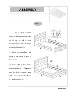 Preview for 3 page of DREAMS WOODSTOCK Ottoman King Bed Assembly Instructions Manual