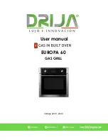 Drija EUROPA 60 GAS GRILL User Manual preview