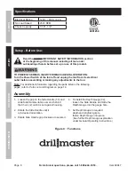 Preview for 8 page of Drill Master 69947 Owner'S Manual