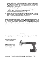 Preview for 4 page of Drill Master 95622 Assembly And Operating Instructions Manual