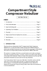 Preview for 2 page of Drive Medquip Airial MQ6000 Manual