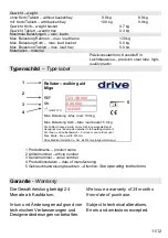 Preview for 11 page of Drive 723 100 000 Operating Instructions Manual