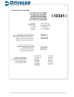 Preview for 3 page of Drivecon PWR III Series Operation & Installation Manual