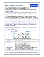 Preview for 1 page of DRS CENSE User Manual