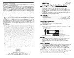 Preview for 2 page of DSC AMP-700 Installation Instructions