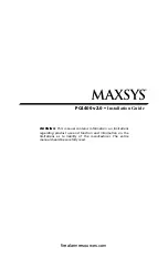 Preview for 1 page of DSC MAXSYS PC4400 Installation Manual