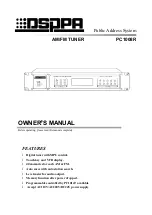 DSPPA PC1008R Owner'S Manual preview