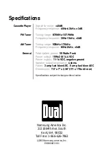 Preview for 8 page of Dual XC4100 Installation & Owner'S Manual