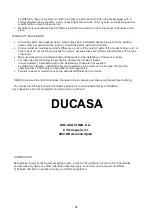 Preview for 94 page of Ducasa SCANDY 10 Installation, Usage And Maintenance Manual