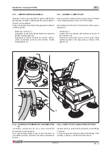 Preview for 115 page of Dulevo elite 90 BK Use And Maintenance