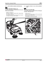 Preview for 121 page of Dulevo elite 90 BK Use And Maintenance