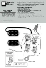 Preview for 1 page of Duncan APH-1 Wiring Diagram