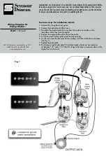 Preview for 1 page of Duncan STK-P1 P-90 Stack Wiring Diagram