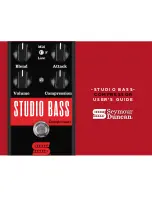 Duncan STUDIO BASS User Manual preview