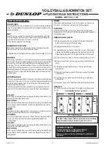 Preview for 8 page of Dunlop NET320-177D Assembly Instructions Manual