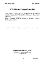 Preview for 2 page of Duon System Autrol APT3100 Operating Manual