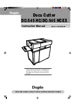 Duplo DC-545 HCEX Instruction Manual preview