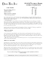 Preview for 1 page of Dura Trel 11120 VICTORIAN ARBOR Assembly Instructions Manual