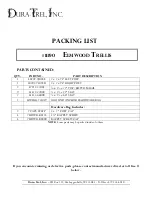 Preview for 3 page of Dura Trel 11190 Elmwood Trellis Assembly Instructions