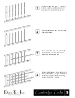 Preview for 3 page of Dura Trel Cambridge Trellis 11172 Assembly Instructions