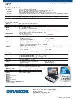 Preview for 2 page of Durabook U12C Specifications