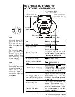 Preview for 7 page of Durabrand CD-109 Operating Instructions Manual