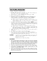 Preview for 6 page of Durabuilt Durabuilt RD122904 Owner'S Manual & Warranty