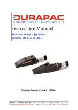 Durapac DHS-05 Instruction Manual preview