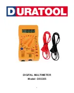 Duratool D03305 Quick Start Manual preview