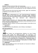 Preview for 44 page of DURHAND 845-740V90 Assembly & Instruction Manual