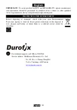 Preview for 15 page of DUROFIX RI60164 Product Information Manual