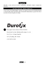 Preview for 40 page of DUROFIX RM 6V Series Product Information Manual