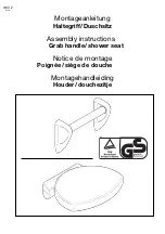 Preview for 1 page of Duschservice Grab handle Assembly Instructions Manual