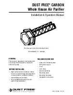 Dust Free CARBON 13052 Installation & Operation Manual preview