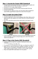 Preview for 3 page of DUSTER 3000 DOWNDRAFT Operation & Maintenance Manual