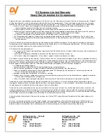 Preview for 25 page of DV Systems HDI Installation Maintenance And Service Manual