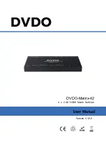 DVDO Matrix-42 User Manual preview