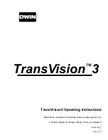 Dwin TransVision 3 Operating Instructions Manual preview