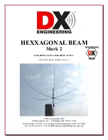 Preview for 1 page of DX Engineering HEXXAGONAL BEAM Mark 2 Instructions Manual