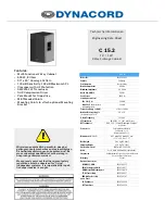 Preview for 1 page of Dynacord C 15.2 Datasheet